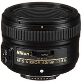 Nikon D750 DSLR Camera with AF-S NIKKOR 50mm f/1.8G Lens + Nikon AF-P 70-300mm f/4.5-6.3G ED Lens + 2pc SanDisk 32GB Memory Cards + Accessory Kit