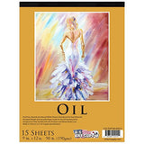 U.S. Art Supply 62 Piece Oil Artist Painting Kit with Wood French Easel, 24 Oil Paint Colors, 2