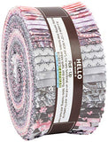Woodside Blossom Vintage Roll Up 40 2.5-inch Strips Jelly Roll Robert Kaufman Fabrics RU-751-40