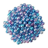 MagiDeal 500 Pieces 4mm Colored Imitation Pearl ABS Plastic Loose Beads Tiny Satin Luster Imitation