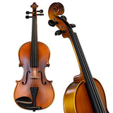 Bunnel Premier Violin Outfit 4/4 Full Size - Carrying Case and Accessories Included - High Quality Solid Maple Wood and Ebony Fittings By Kennedy Violins