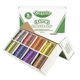 Crayola Crayon Classpack, 800 Count, Bulk School Supplies For Teachers, Large Crayon Box, 8 Colors & Colored Pencils Classpack, 240 Count, Bulk Classroom Supplies For Teachers, 12 Assorted Colors