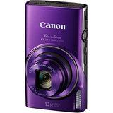 Canon PowerShot ELPH 360 HS (Purple)12x Optical Zoom - Built-In Wi-Fi W/ Deluxe Starter Kit