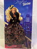 Barbie 1993 Limited Edition The Evening Elegance Series 12 Inch Doll - Golden Winter Barbie with Dress, Jacket, Hairpiece, Earrings, Ring, Necklace, Shoes and Hair Brush
