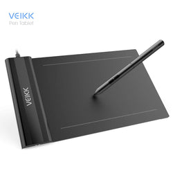 OSU! Drawing Tablet VEIKK S640 Graphic Drawing Tablet Ultra-Thin 6x4 Inch Pen Tablet with 8192 Levels Battery-Free Passive Pen