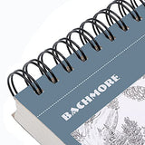 Bachmore Sketchpad 5.5X8.5 Inch (68lb/100g), 100 Sheets of Spiral Bound Sketch Book for Artist Pro & Amateurs | Marker Art, Colored Pencil, Charcoal for Sketching (2 Packs)