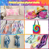 Sorlakar Tie Dye DIY Kit,5 Colors Shirt Fabric Tie Dye Kit for Kids,Adults Non-Toxic Vibrant Tie Dye Supplies with Rubber Bands,Gloves for DIY Arts and Crafts(120ml)