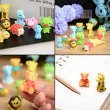 GoaPly 30PCS Mini Animals Erasers Cute Erasers Set Japanese Puzzle Eraser Novelty Erasers Toys