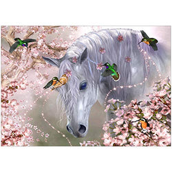 FEGAGA Diamond Painting Unicorn Animal Kit for Adults Full Drill Paint with Diamond Art Unicorn Animal Painting by Number Kits Gem Art Wall Home Decor(15.7 x11.8inch)