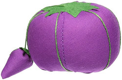 Dritz Tomato Pin Cushion for Sewing, Blue/Pink/Purple