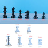 HOINCO 9 Pcs Chess Resin Mold, 3D Silicone Chess Resin Mold,Set Chess Pieces Silicone Molds for DIY Art Crafts Making,Family Party Board Games and Home Decoration
