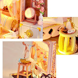 WYD Creative Antiquity Scenery Cabin National Style Color Cabin Bedroom Hand-Assembled Toys 3D Wooden Miniature Doll House Kit