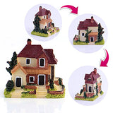 Zealor 12 Pieces Miniature Fairy Garden House and Terrarium Mushroom Fairy House Statue