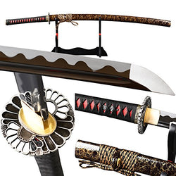 Handmade Samurai Katana Sword Full Tang Real Sharp 1095 Carbon Steel