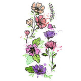 Faber-Castell Mixed Media Transfers - 20 Hand Illustrated Rub-On Transfer Designs (Flowers)