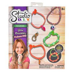 Sunny Days Entertainment Deluxe Bracelet Making Kit - DIY Rainbow Rubber Bands Jewelry for Girls | Includes Glowing Charm Beads | Fun Craft Gift for Kids - Studio DIY