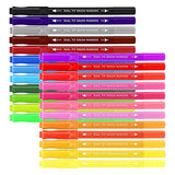 Amazon Basics Dual Tip Art Marker, Brush and Felt Tip Color Pen, 24 Colors