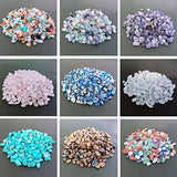 LAIDANLA Amethyst 400pcs Natural Chip Stone Beads 5-8mm Healing Crystal Irregular Gemstones Drilled DIY Loose Rocks Bead Crystal for Bracelet Earrings Necklace Jewelry Making Crafting
