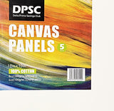 Canvas Panels Multi Pack 10x10, Professional Cotton Canvas Panel Boards for Acrylic, Oil, Watercolor, Beginner and Professional Art Media (10x10 Five Pack)