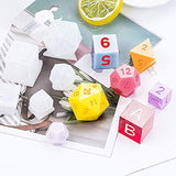 Juanya 19 Styles Silicone Resin Casting Molds Resin Dice Molds, Polyhedral Game Dice Molds Multi-spec Digital Letter 3D Silicone Molds, Epoxy Resin Dice Molds for DIY Table Games