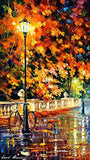 Bicycle Wall Art Alley Painting On Canvas By Leonid Afremov Studio - Lonely Bicycle