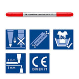Staedtler Noris Club Double Ended Fibre Tips (Pack of 10) 320NWP10 (1, A)