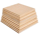 3MM 1/8" x 4" x 4" Baltic Birch Plywood – B/BB Grade (Package of 12) Perfect for Arts and Crafts, School Projects and DIY Projects, Drawing, Painting, Wood Engraving, Wood Burning and Laser Projects