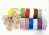 Burlap Ribbon Perfect for Wedding Home Decoration Gift Warp Bows Made Handmade Art Crafts 1-1/2