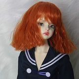 Yuzhijie Garage Kit 1/3 1/4 1/6 1/8 High Temperature Fashion Hair Wavy Wire BJD Wig Doll (Color : 3, Size : 1 4(18 19CM))