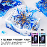 LET'S RESIN 1/2 Gallon Casting Epoxy Resin,Bubble Free & Crystal Clear Epoxy Resin Kit,2 Part Resin and Hardener for Jewelry Making,Crafts,Tumbler,Art