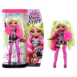 LOL Surprise OMG Fierce Lady Diva Fashion Doll with 15 Surprises Including Outfits and Accessories for Fashion Toy, Girls Ages 3 and up, 11.5-inch Doll, Collector