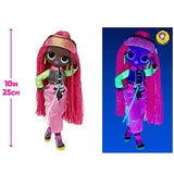 LOL Surprise OMG Dance Dance Dance Virtuelle Fashion Doll with 15 Surprises Including Magic Black Light, Shoes, Hair Brush, Doll Stand and TV Package - Great Gift for Girls Ages 4+ Who Love to Dance