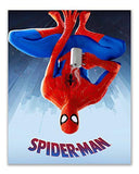 Spiderman Into The Spiderverse Movie Poster Prints - Set of 6 (8x10) Comic Movie Multiverse Marvel Wall Art Decor - Miles Morales - Spider-Gwen - Peter Parker - Spider-Ham - SP//dr - Noir