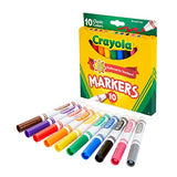 Crayola Broad Line Markers Bulk, 12 Marker Packs with 10 Colors, School Supplies, Gift for Kids