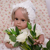 JIZHI Lifelike Reborn Baby Dolls Girl - 18 Inch Soft Realistic-Newborn Baby Dolls - Real Life Reborn Dolls with Gift Set for Kids Age 3+