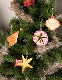 Unfinished Wooden Christmas Ornaments - 24-Pack Paintable Blank Xmas Tree Hanging Wood Slices for