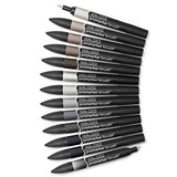 Winsor & Newton Promarker Brush, Set of 12, Neutral Tones