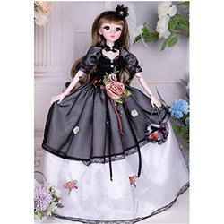 Xin Yan 1/3 Sd Bjd Dolls Fashion Dolls 23.8 Inch Ball Jointed Doll DIY Toys with Full Set Clothes Shoes Wig Makeup, Best Gift for Girls-Lori