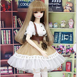 SM SunniMix 1/4 BJD Doll Outfit/ Doll Dress / Stockings/ White Top/ Shoulder Straps Set