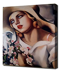 Tamara De Lempicka Straw Hat Framed Canvas Art Print Reproduction