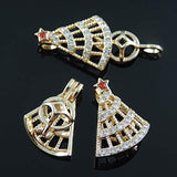 8pcs Enamel Diamond-Set Gold Pearl Cage Jewelry Making Supplies Bead Cage Pendant - Add Your Own