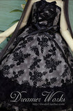 Tee Dress / Outfit Dress Suit 1/4 MSD BJD Dollfie / 100% Custom-made Doll Dress / Black