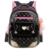 Backpack for Girls,Waterproof Kids Backpack Cute School Bag for Elementary Princess Bookbag