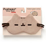 GUND Pusheen Cat Plush Stuffed Animal Slippers, Tan, 12" & Pusheen Cat Plush Stuffed Animal Sleep Mask, Gray, 8"