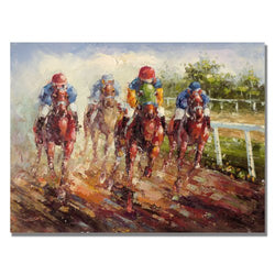 Kentucky Derby by Master's Art, 22x32-Inch Canvas Wall Art