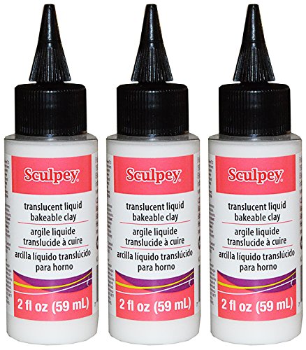 Sculpey Translucent Liquid Bakeable Clay - Mixed with Oil Paints, Colored with Alcohol-Based