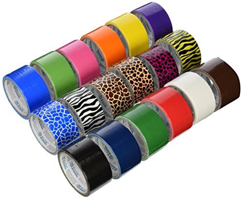 18 Roll Variety Pack of Bazic Print and Solid Colors (brights and regular colors) of All Purpose