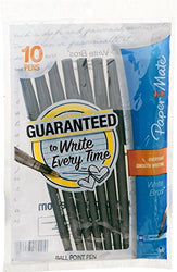 Papermate Stick Pens Medium Black Pack 10 (PACK OF 3)