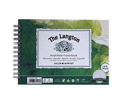 Daler-Rowney Langton Watercolor Pad, 7 X 5 inches, Cold-Pressed, 12 Sheets (405311000)