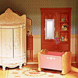 8 Pieces Dollhouse Mirror Dollhouse Miniatures Mini Wall Mirror Decor Miniature Dollhouse Furniture and Accessories Miniature Victorian Dollhouse Mirror for Dollhouse Decor